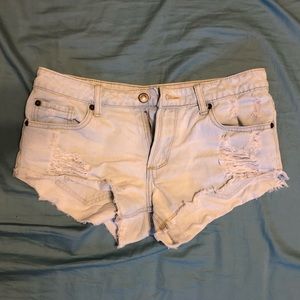 Short denim shorts